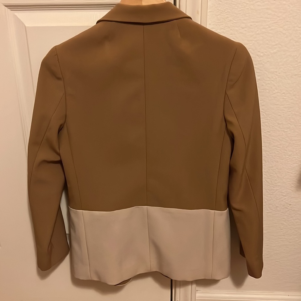 Silence & Noise. Tan & Cream Color Block Blazer. … - image 4